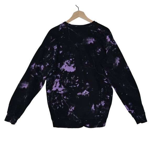 Under Armour Project Rock Rival Fleece Disrupt Printed Crew Sweatshirt Men M - Picture 2 of 8